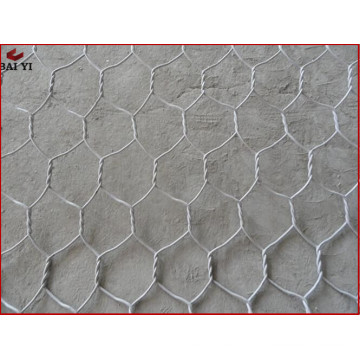 pvc beschichtete 8 x 10cm doppelt verdrehte sechseckige Masche gabions / gabion mesh